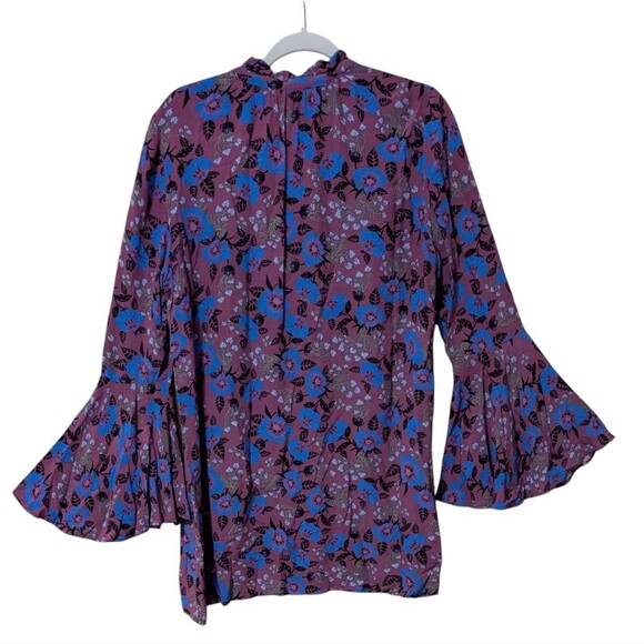 Free People Magic Mystery Tunic Mini Dress floral boho peasant size Medium - Picture 2 of 11